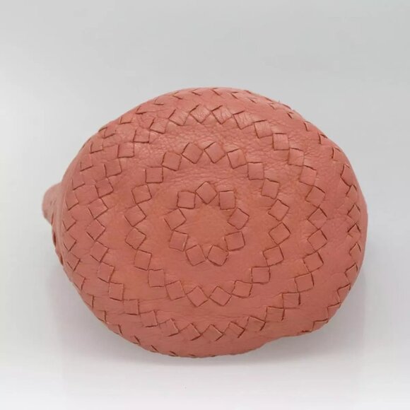 BOTTEGA VENETA INTRECCIATO Tote Bag Leather Pink 194900 Auth fm4370 - Picture 7 of 16